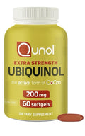Qunol Extra Strength Ubiquinol CoQ10 200mg Heart Vascular Health Energy 60sgel