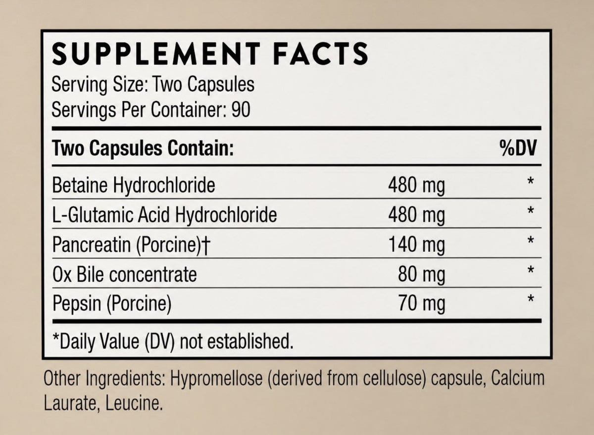Thorne Advanced Digestive Enzymes Plus Gallbladder Support 180 Capsules
