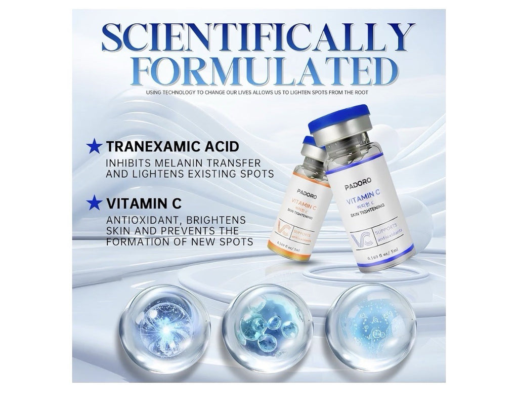 2Pack Padro Tranexamic Acid +Vitamin C Skin Firming Skin Tone Pigmentation serum
