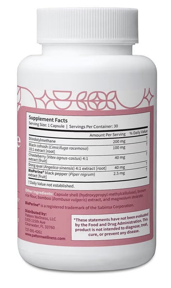 Pattern Wellness Menopause Complex Natural Supports Menopause Symptoms 30capsule