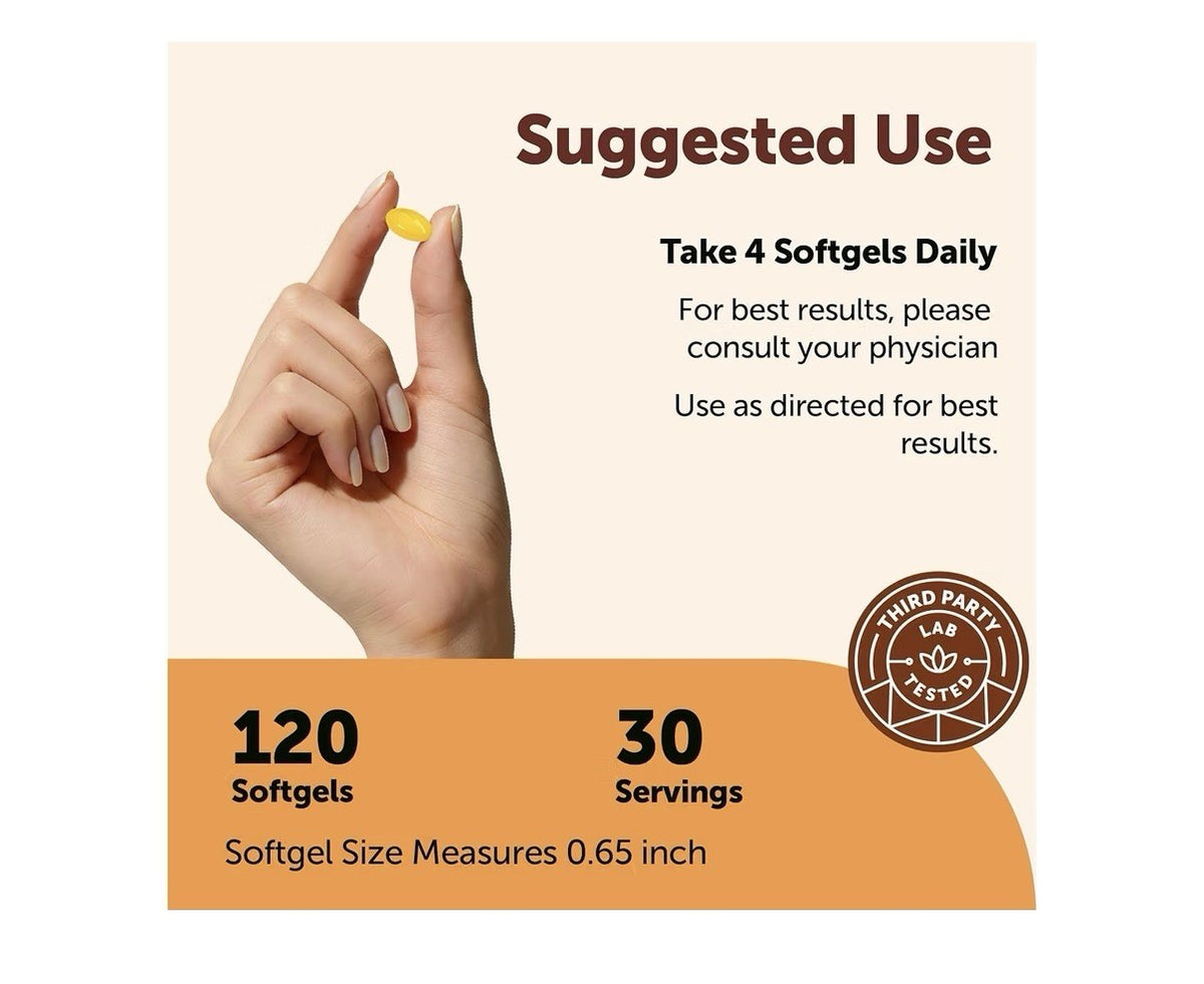 Micro Ingredients Berberine 1000mg Per Serving with Mct Oil 120 Softgels