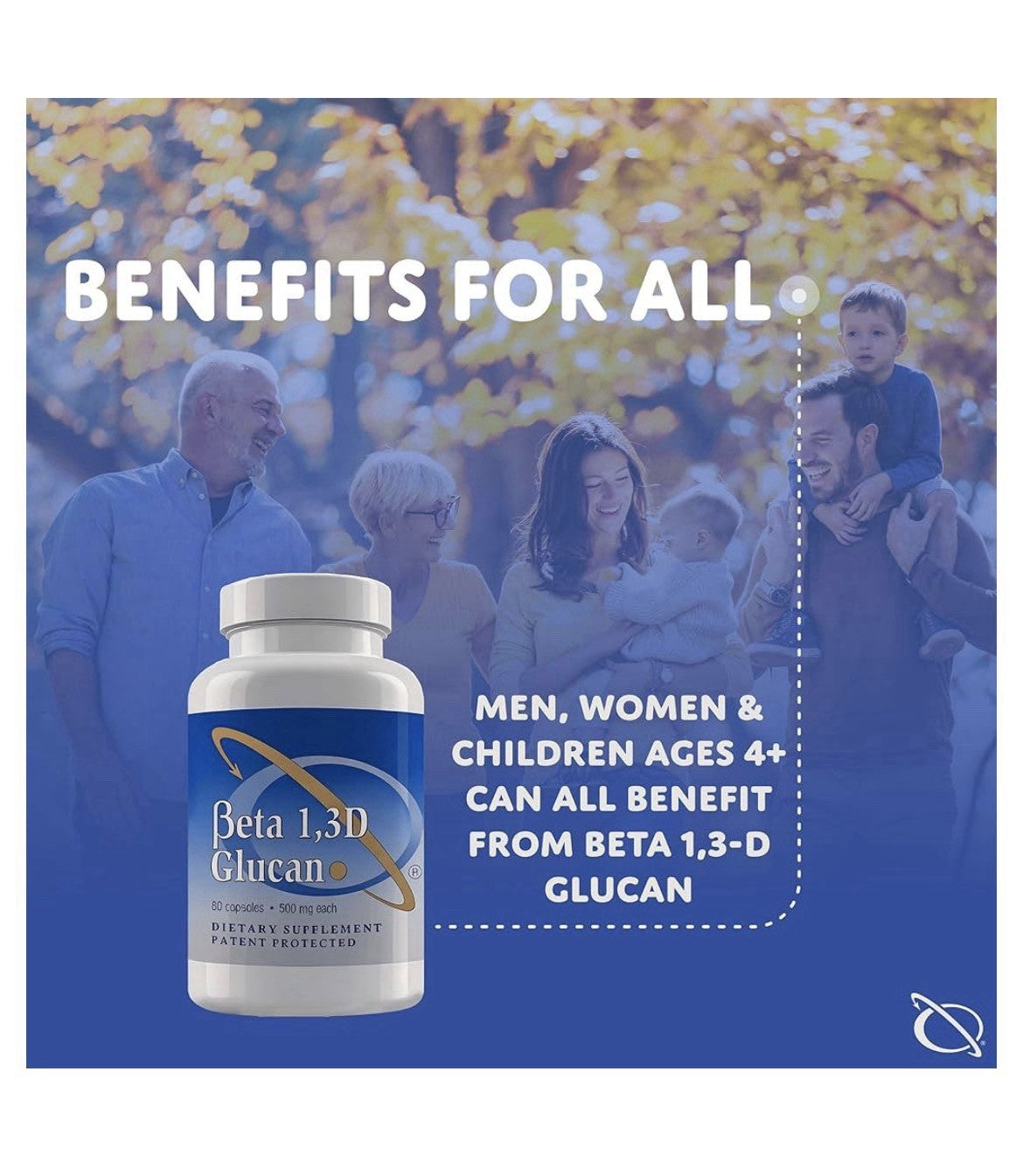 Transfer Point Beta 1,3D Glucan Immune Support 500 mg Dietary Supplement 60 Caps