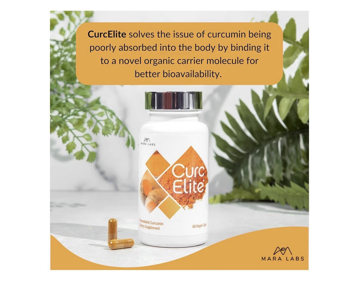 Mara Labs CurcElite Curcumin Turmeric Extract 95% Curcuminoids 60 Capsules