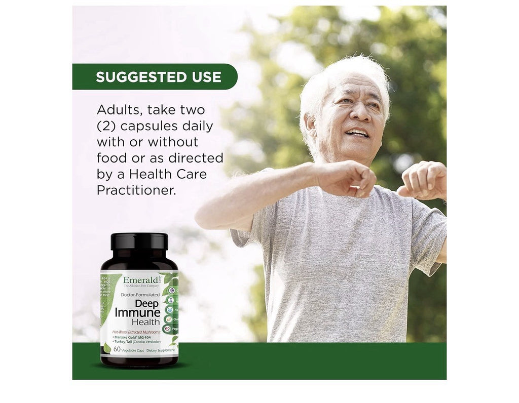EMERALD LABS S Deep Immune Health Support Hot-water Extracted Mushroom 60capsule