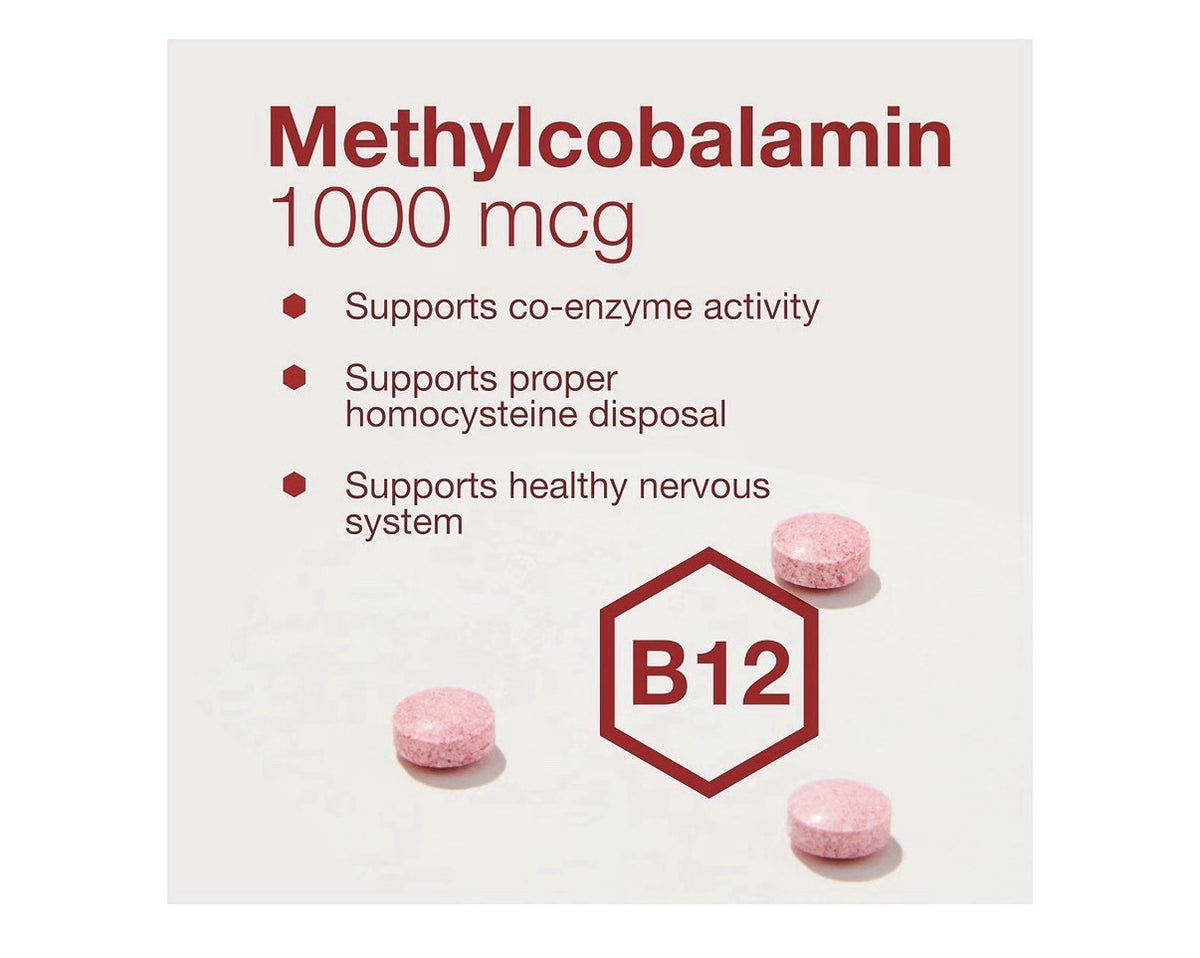 PROTOCOL FOR LIFE BALANCE Methyl B12 1,000 mcg Methylcobalamin 100 Lozenges