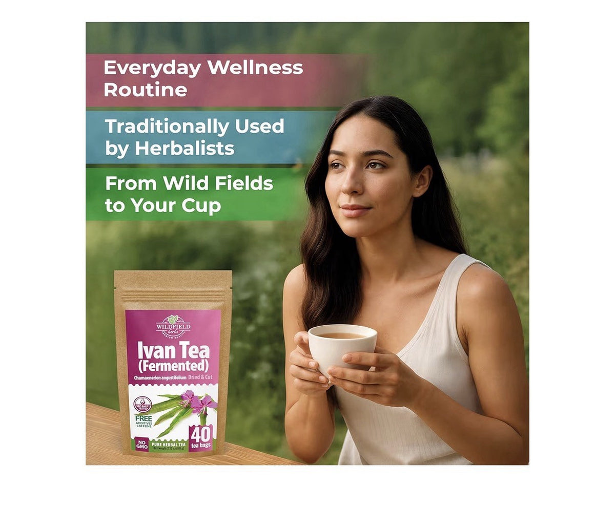 Wildfield Ivan Tea Fermented Blooming Sally Chamaenerion Angustifolum 40 TeaBags