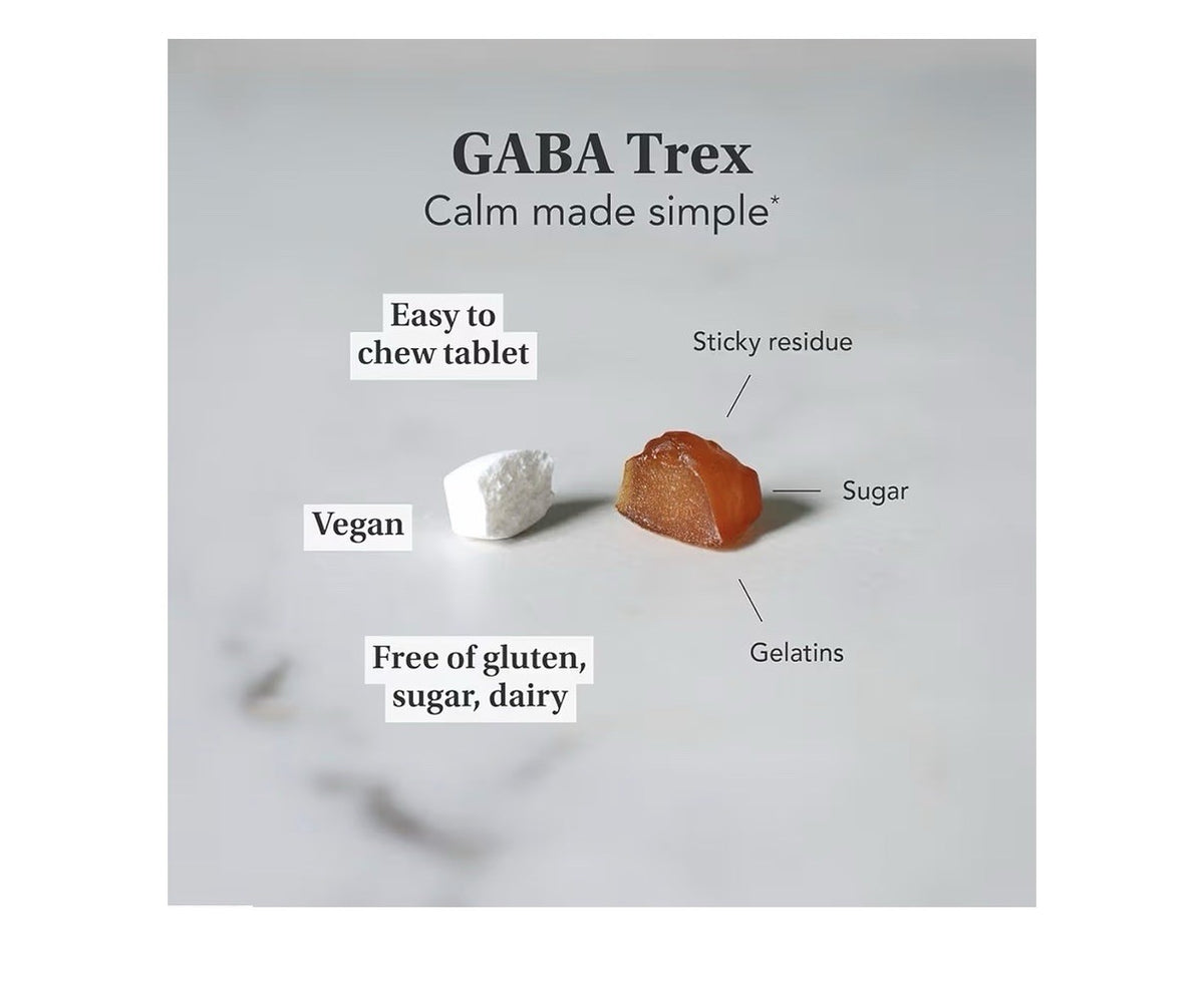Neuroscience GABA Trex Grape Flavored Chewables Calm Aid Stress Support 60Tablet