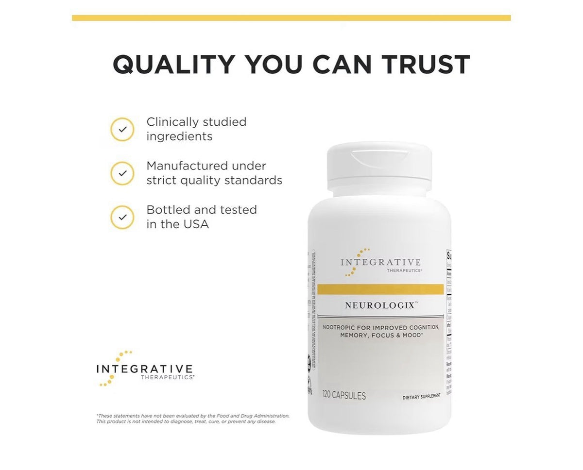 Integrative Therapeutics Neurologix Nootropic Cognition Memory Focus Mood 120cap