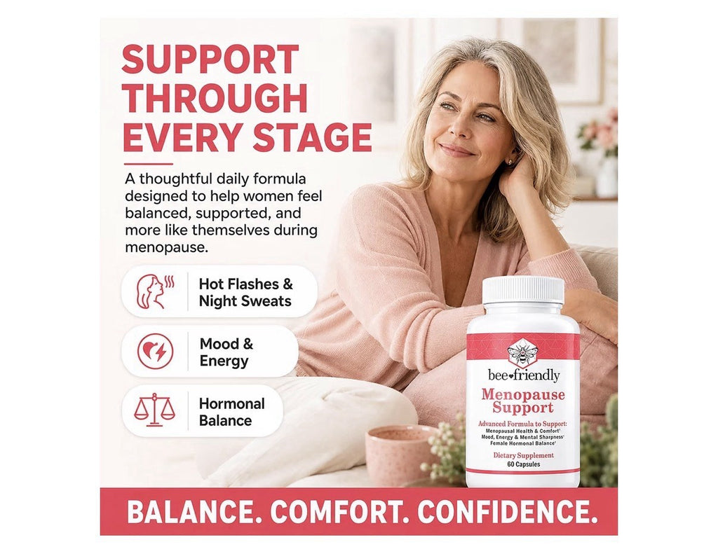 Beefriendly Menopause Support Mood Energy Hormone Balance for Women 60 Capsules