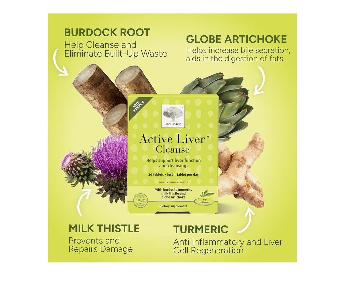 NEW NORDIC Active Liver Cleanse Liver Function And Cleansing 30 Day Supply