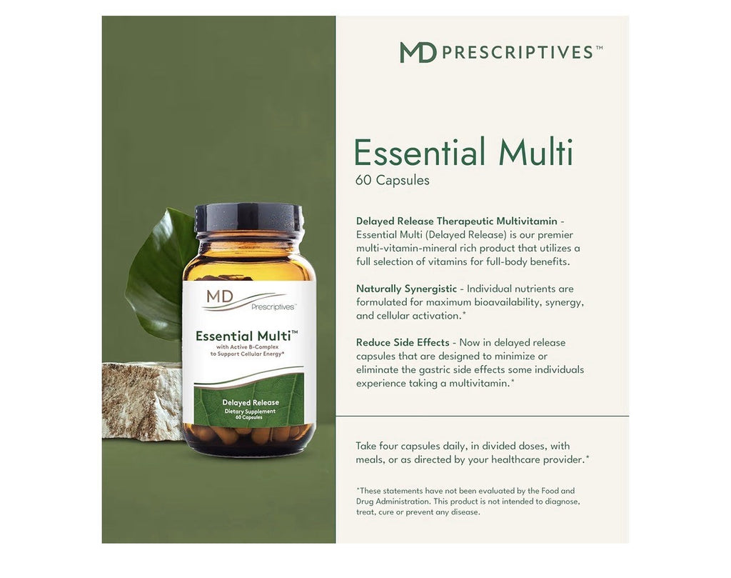 MD Prescriptives Essential Multi Active B Complex Cellular Energy Support 60Caps