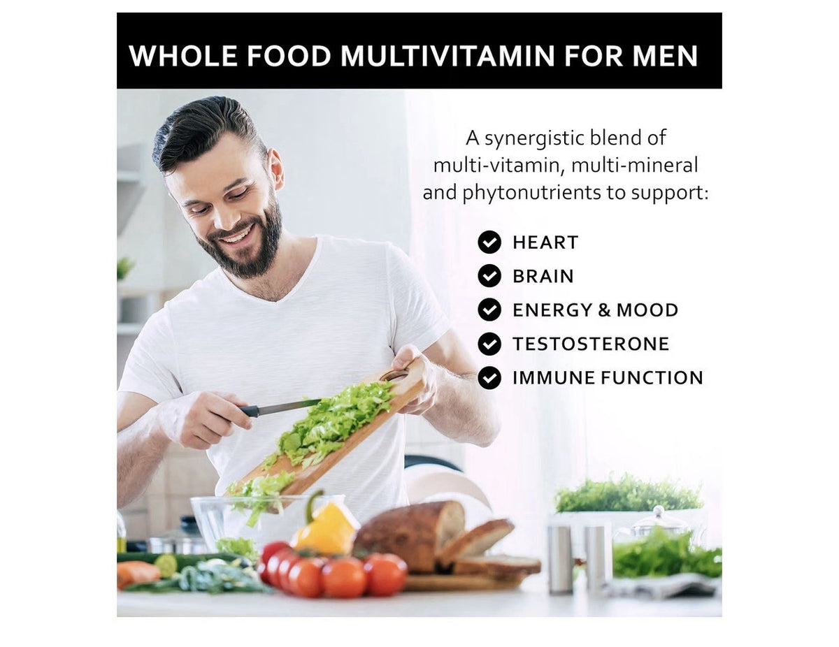Primitive Scientific Whole Food Multivitamin Mineral For Men Energy 120 Capsules