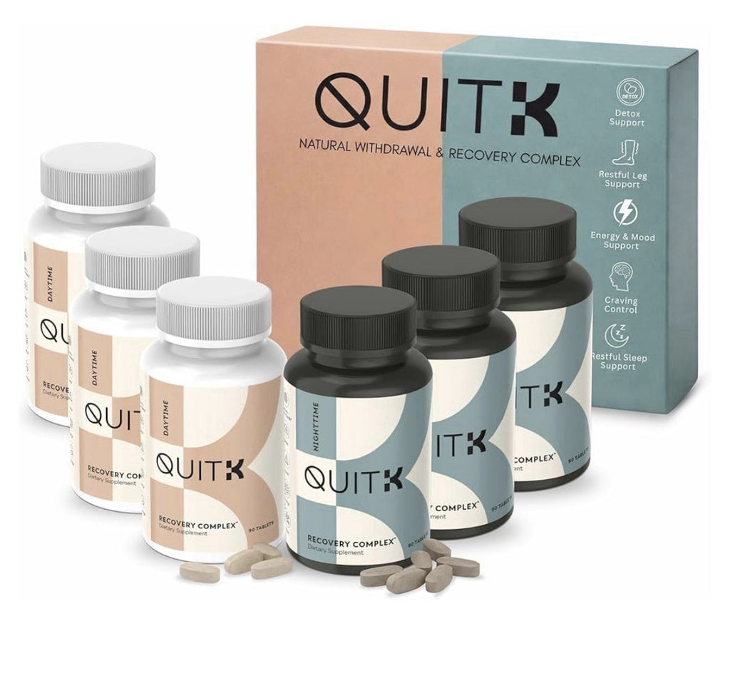 QUITK Withdrawal and Recovery Complex Day And Night Detox Support 90 Day Supply.