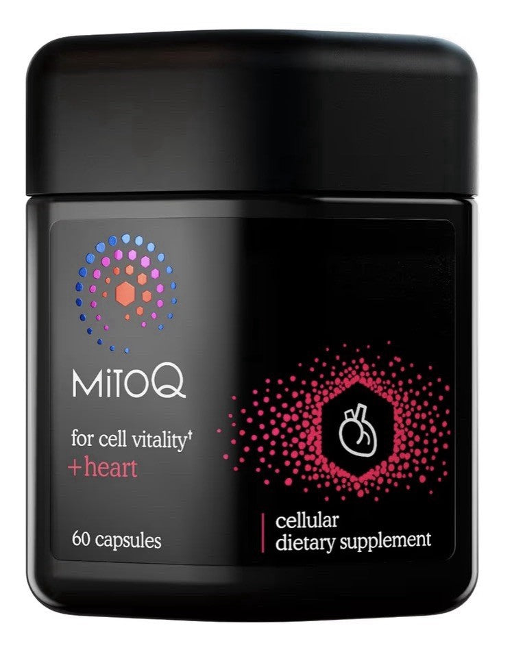 3 Pack MitoQ For Cell Vitality + Heart Cellular Dietary Supplement Blood Flow