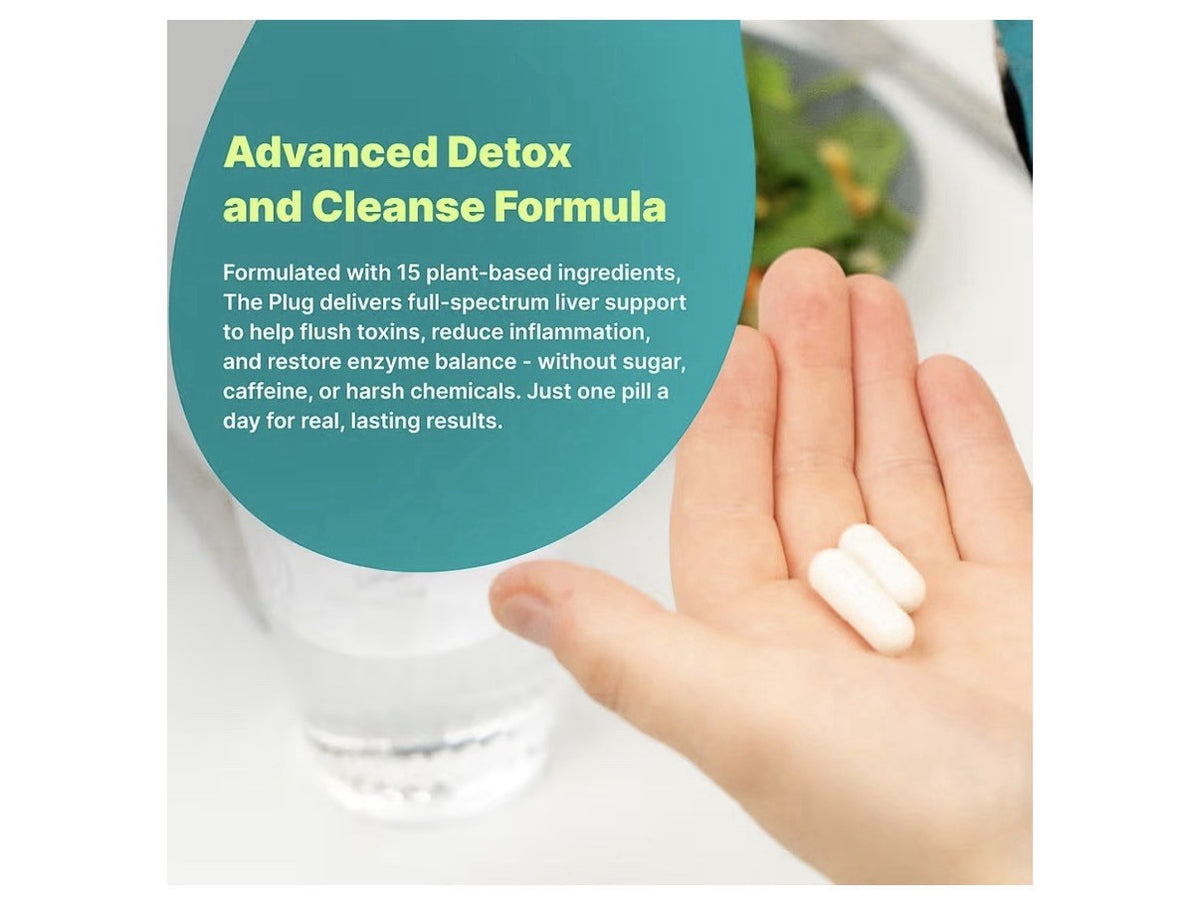 The Plug Liver Cleanse Detox Repair Milk Thistle (Silymarin), Turmeric 60Capsule