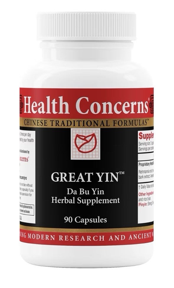 Health Concerns Great Yin Herbal Supplement Menopause Relief Hot Flash Support