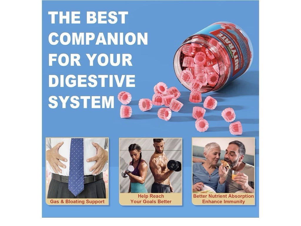 Nextdia Butyrate Gummies 9 Billion CFU Probiotic +Prebiotic+Postbiotic 60gummies