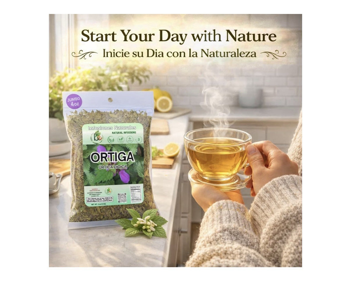 B-Experts Ortiga Herbal Tea Natural URTICA DIOICA Dried Loose Leaf 4 oz