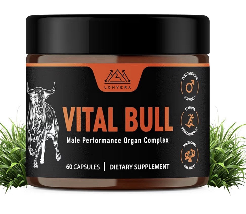 3 Pack Lonvera Vital Bull Male Performance Beef Organ Grass Fed For Men