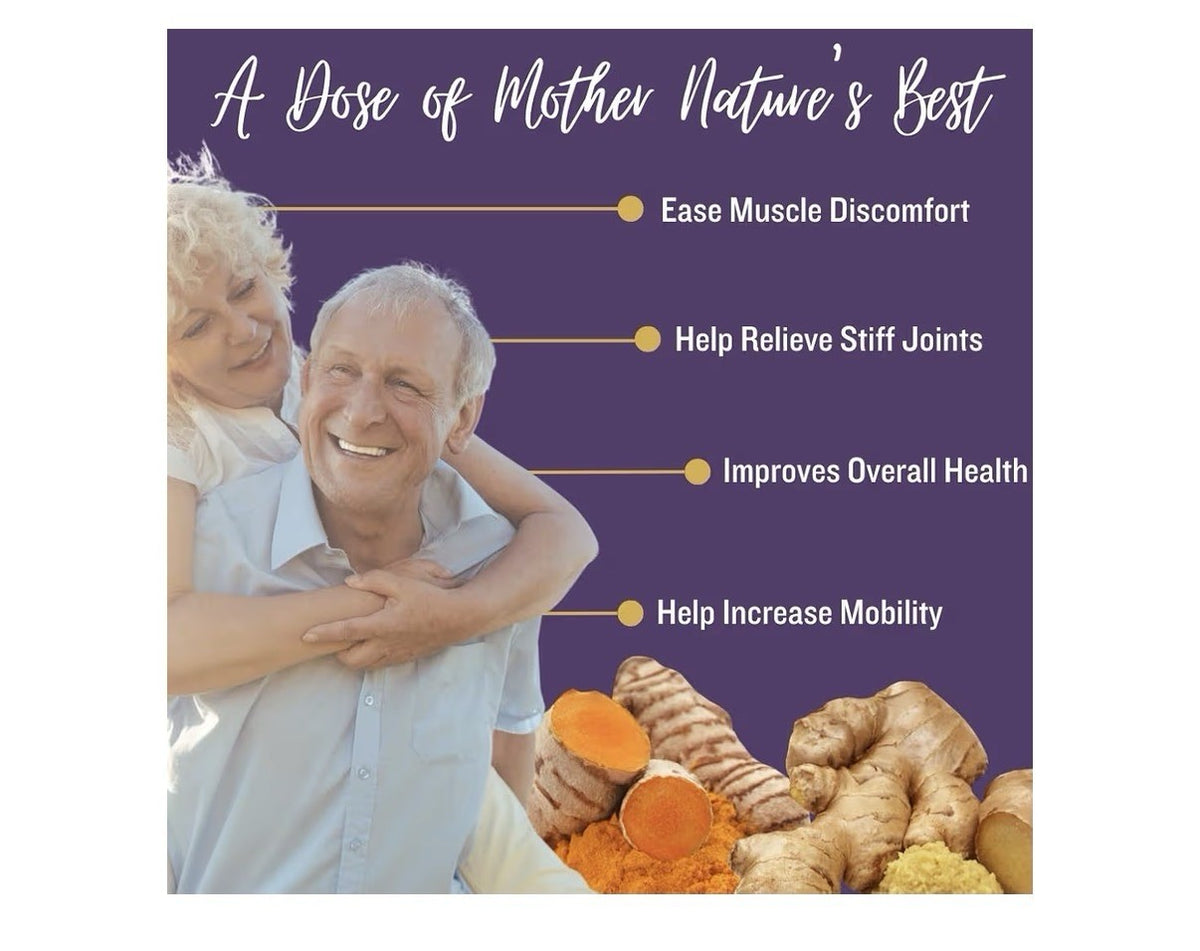 SUBSTANCE Nature’s Relief Turmeric Supplement Improve Body Muscle Joint Aches