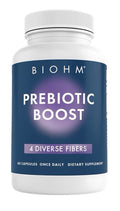 BIOHM Prebiotic Fiber Supplement 4 Diverse Dietary Fibers Gut Immune Health 60ca