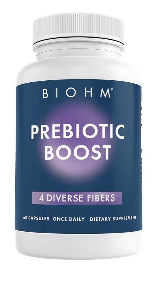 BIOHM Prebiotic Fiber Supplement 4 Diverse Dietary Fibers Gut Immune Health 60ca