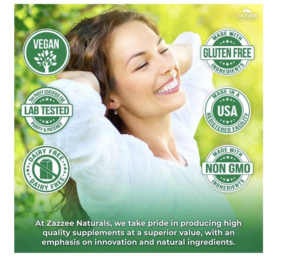 Zazzee D-Mannose Healthy Urinary Tract Support 2 Month Supply 120 Capsules