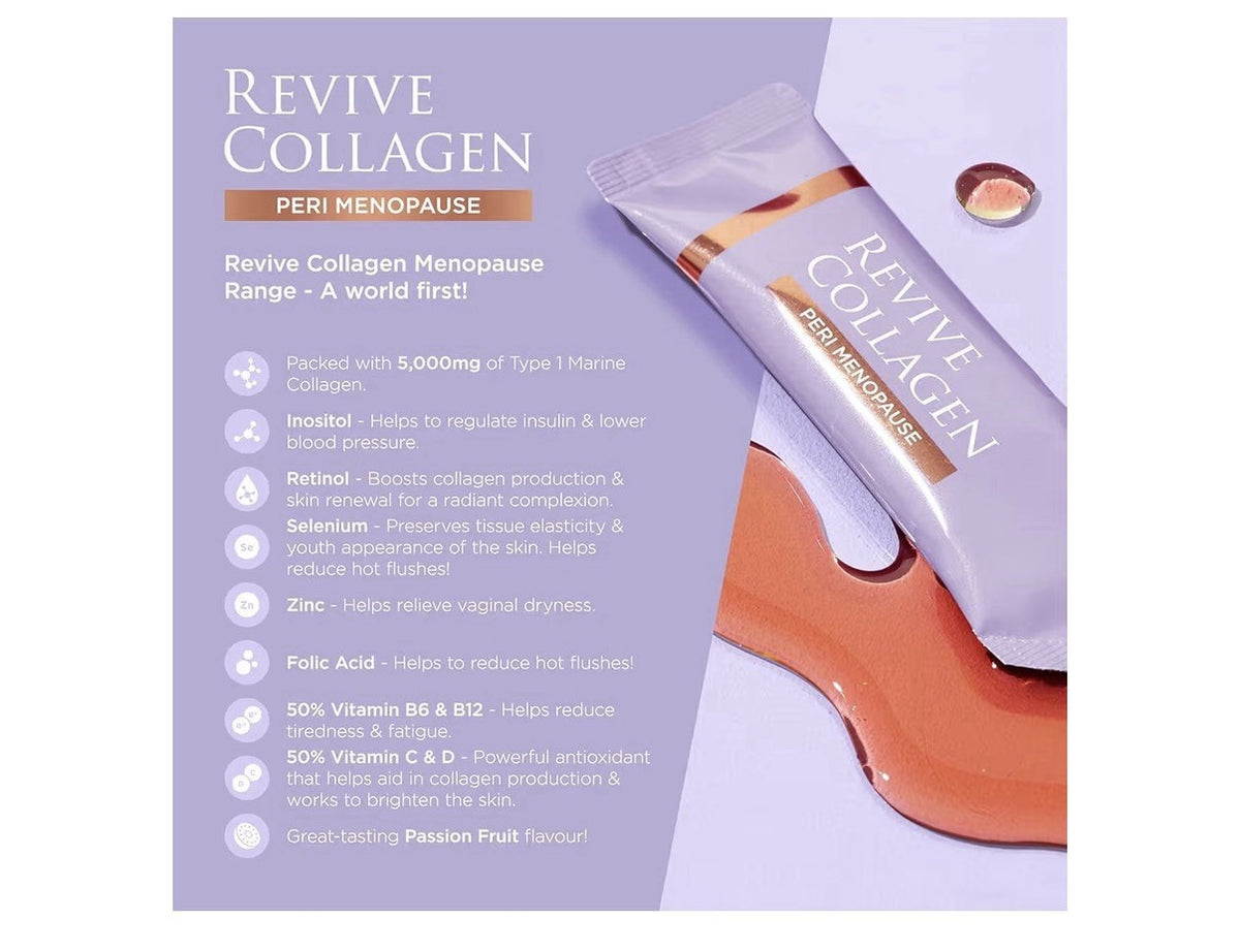 Revive Collagen Perimenopause Marine Collagen Drink For Women Daily Wellness 14P