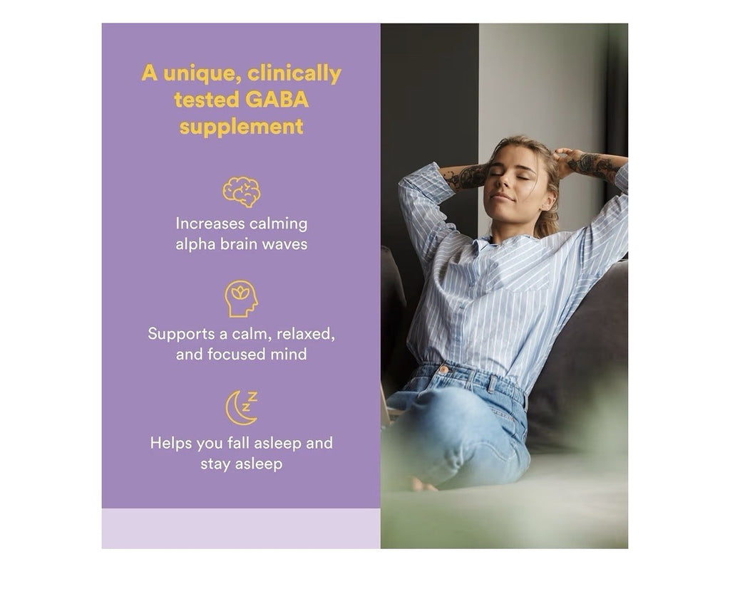 Natural Factors Pharma GABA 200mg Per 2 Tablet Relaxation Focus 60 Tablets