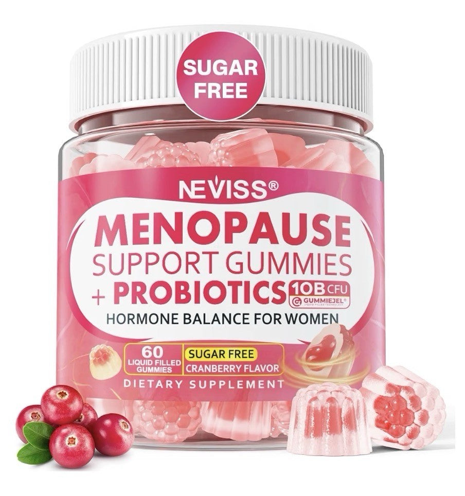 2 Pack Neviss Menopause Support Gummies + Probiotics for Women Hormone Balance