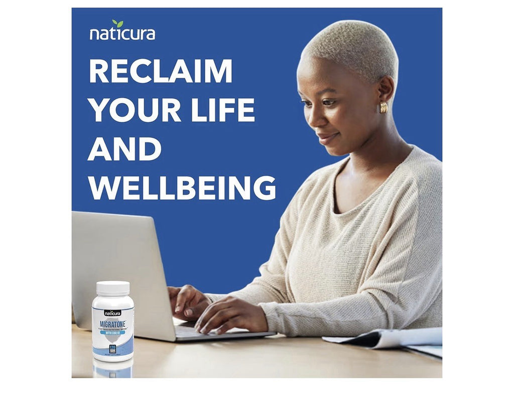 Naticura Migratone Healthy Brain Neurological Headache Support Formula 120 Caps