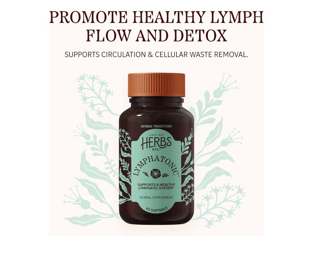 2 Pack Herbs Etc. Lymphatonic Support Healthy Lymphatic System Herbal Supplement