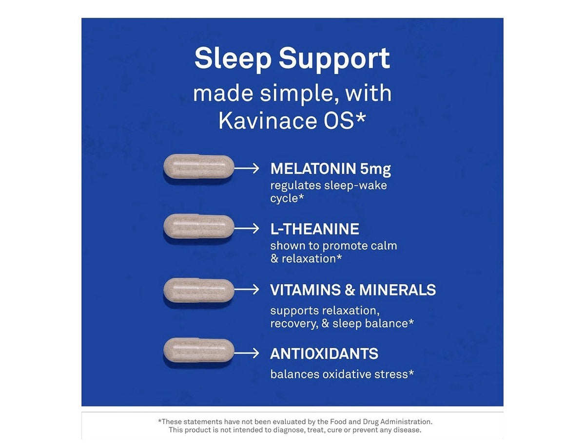 Neuroscience Kavinace OS Sleep Aid Formula Fall Sleep Faster 60 Capsules