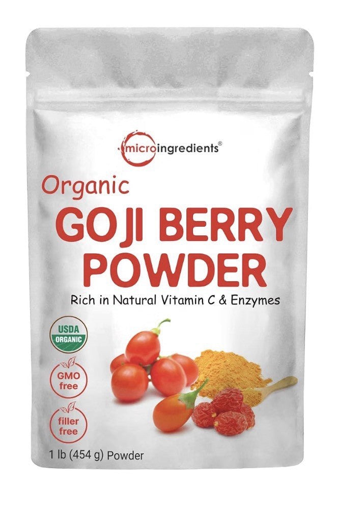 Micro Ingredients Organic Goji Powder Natural Fruit Source 1 Ib