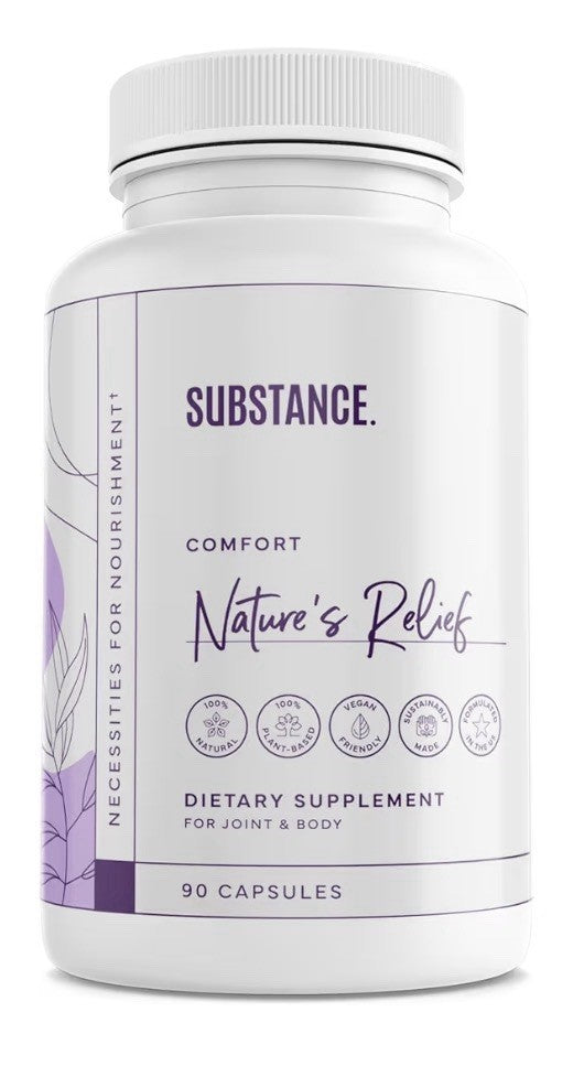 SUBSTANCE Nature’s Relief Turmeric Supplement Improve Body Muscle Joint Aches