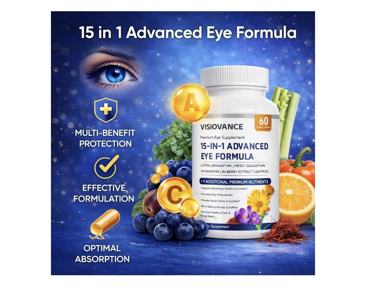 VisioVance 15 in 1 Advanced Eye Formula Neurobella Healthy Clear Sharp Vision