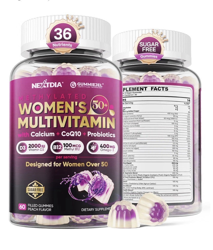Nextdia Women’s Multivitamin 50+ With Calcium CoQ10 Probiotics 2 Pack