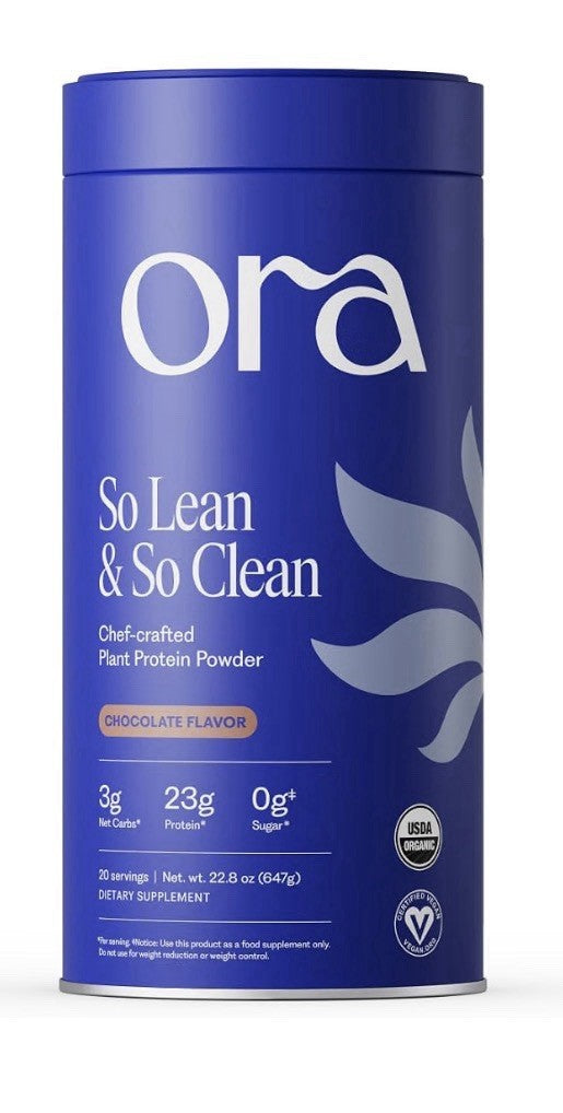 Ora So Lean & So Clean Plant Protein Powder for Women and Men Chocolate 22.8oz