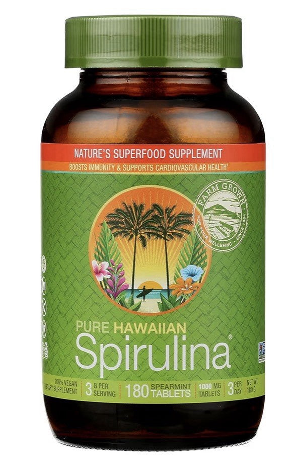 Nutrex Hawaii Pure Hawaiian Spirulina 1000mg Immune Energy Celluar support 180ta