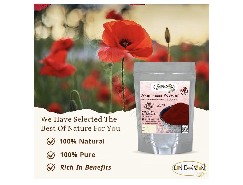 Aker Fassi Powder Pure Deer Blood Magic Dry Dried Herbal natural Halal 17.64oz