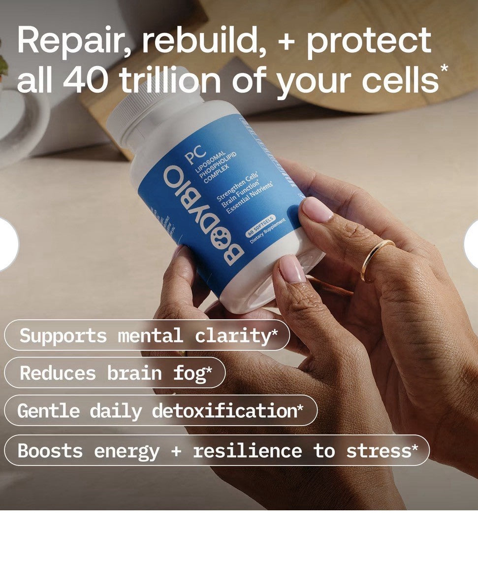 BodyBio PC Liposomal Phospholipid Complex Brain Health Mental Clarity 60 Softgel