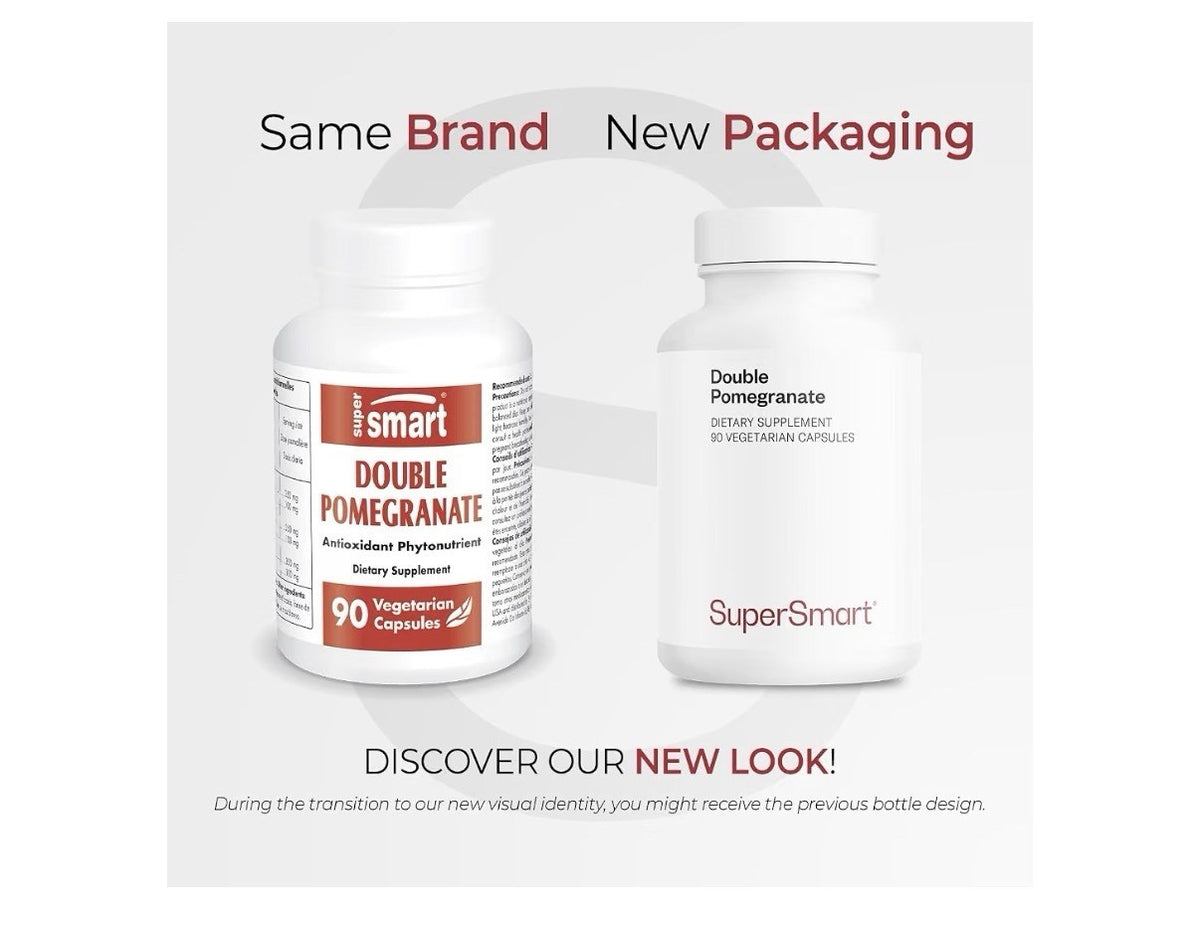 Supersmart Double Pomegranate 90% Ellagic Acid & 40% Punicalagins 90 Capsules