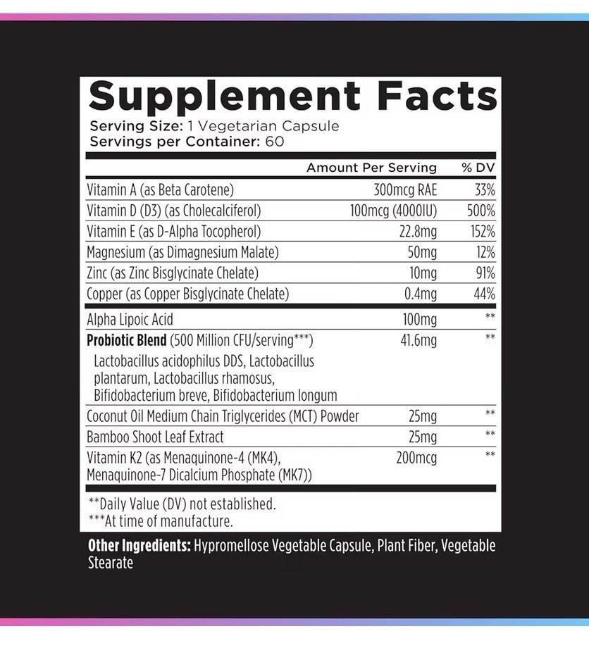 Livingood Daily Vitamin D + Immune Complex D3 K2 4000 IU Supplement 60Day Supply