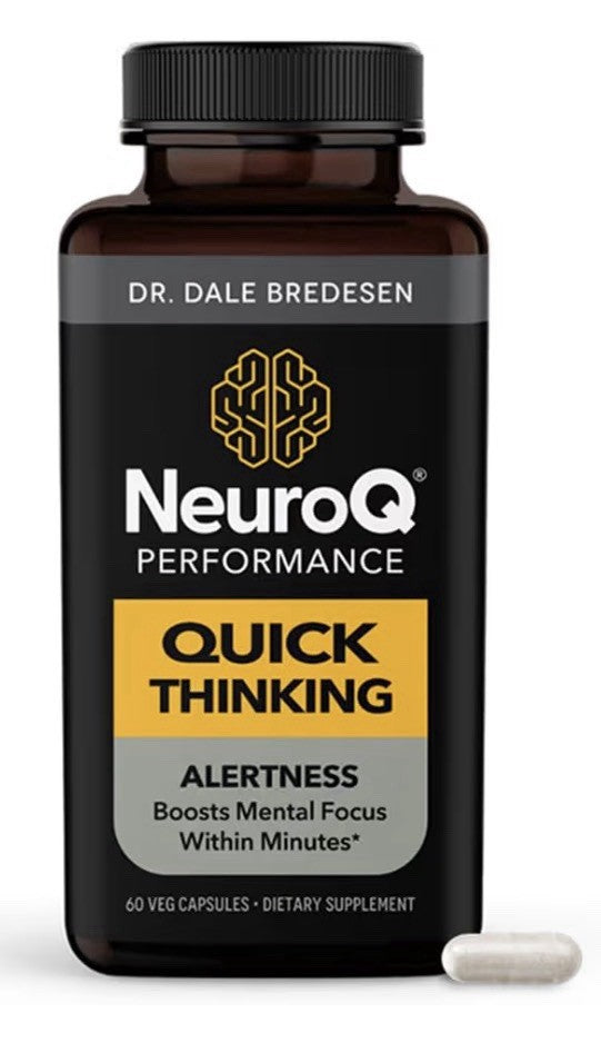 LifeSeasons NeuroQ Quick Thinking Supplement Boosts Alertness Mental Focus 60Ca