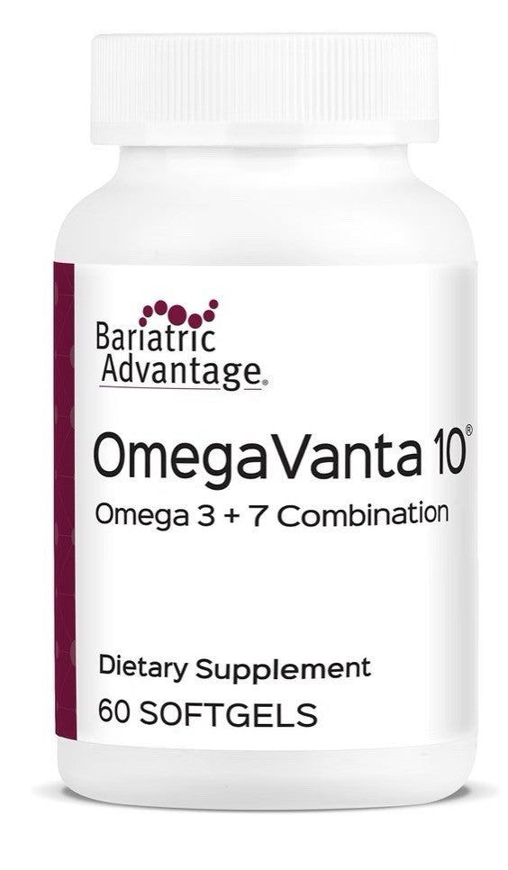 Bariatric Advantage OmegaVanta 10 Omega 3 + 7 Fish Oil EPA & DHA Heart Health