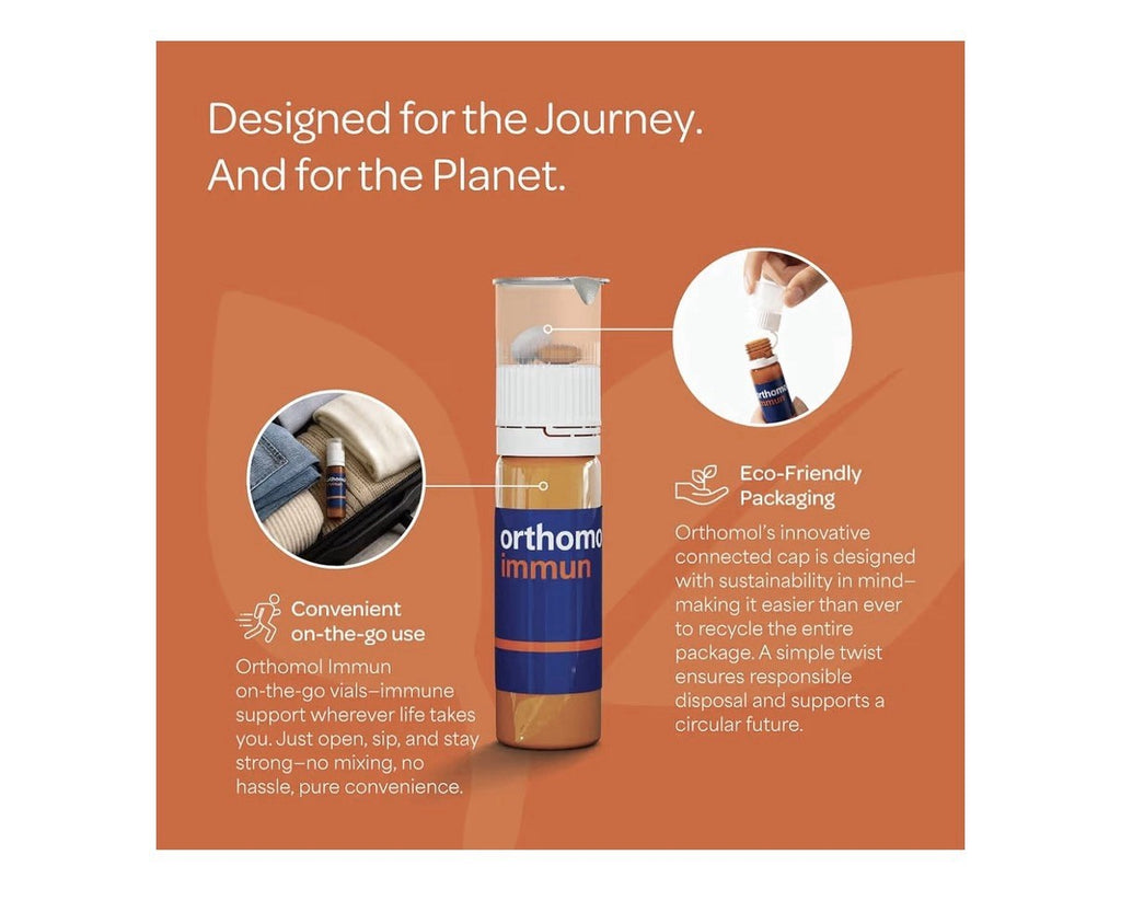 Orthomol Immun Immune Support Vials for Adults For Daily Health 7 Day Supply