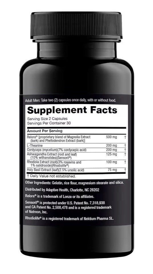 Nugenix Cortisol Control Adaptogen- Packed Adrenal Optimizer For Men 2 Pack