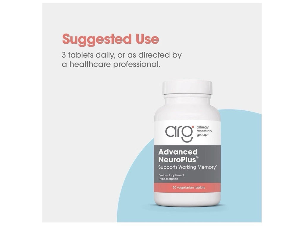 Allergy Research Group Advanced NeuroPlus Supports Working Memory 90 Tablets
