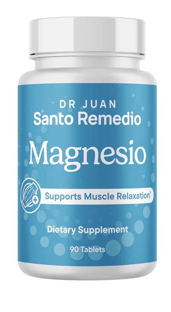 Dr Juan Santo Remedio Magnesio Magnesium Supports Muscle Relaxation 90 Tablets