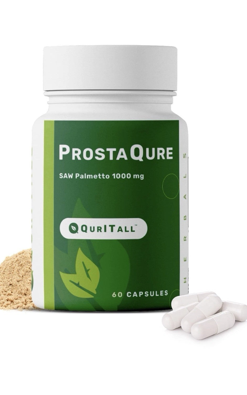QurltAll ProstaQure Saw Palmetto 1000 mg Prostate Supplement Men Health 60 Caps